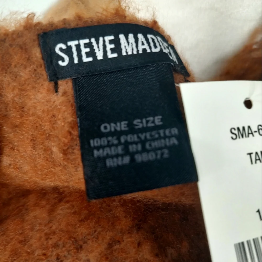 Steve Madden Blanket Scarf Brown 1 SFM
